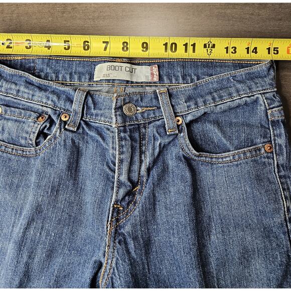 Levi's Blue Denim 515 Bootcut Women's Boot Cut Jeans Classic Style Sz 4S - Picture 9 of 9